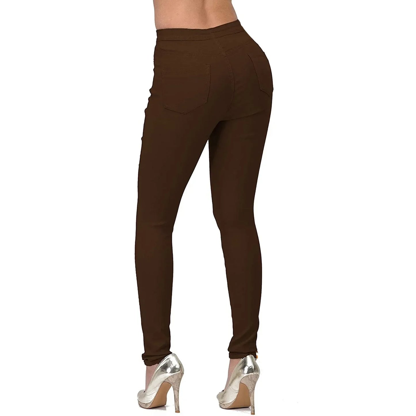 Women's Spring and Fall New Fashion Slim-fit Stretch Jeans Long Pants,