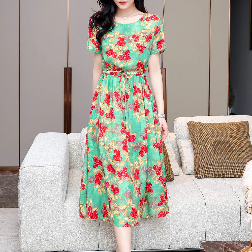 Women Short sleeve plus size Dress