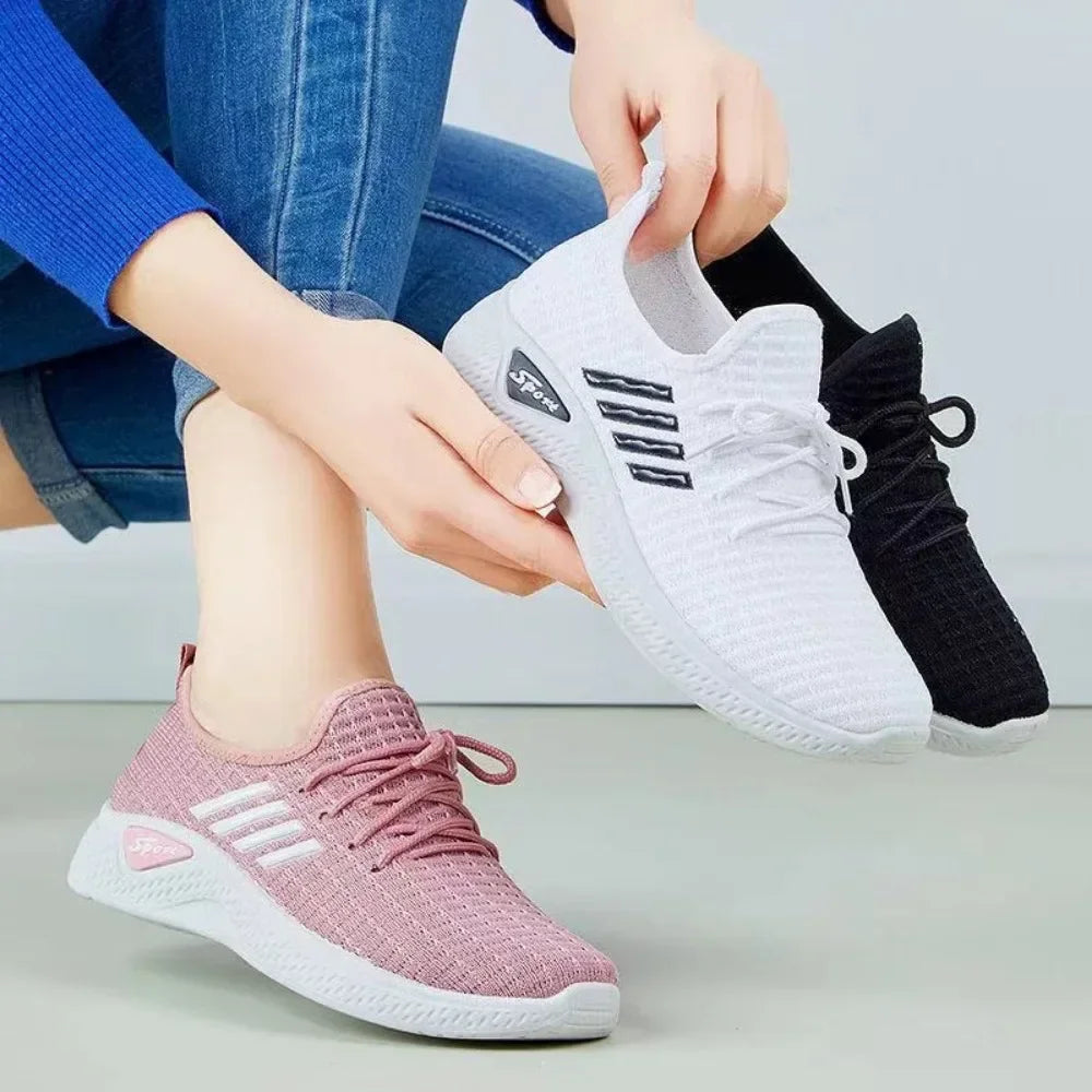 New Women's Knit Sports Shoes Spring and Summer