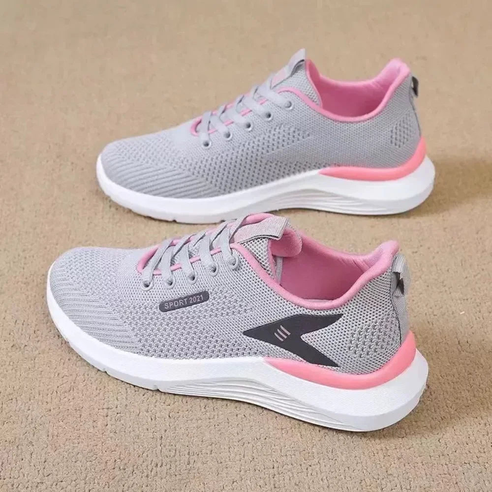 Running Shoes Lace Up Sneakers Lightweight Female Casual Shoes