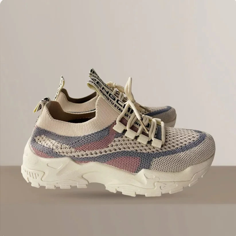 Running Shoes Lace Up Sneakers Lightweight Female Casual Shoes