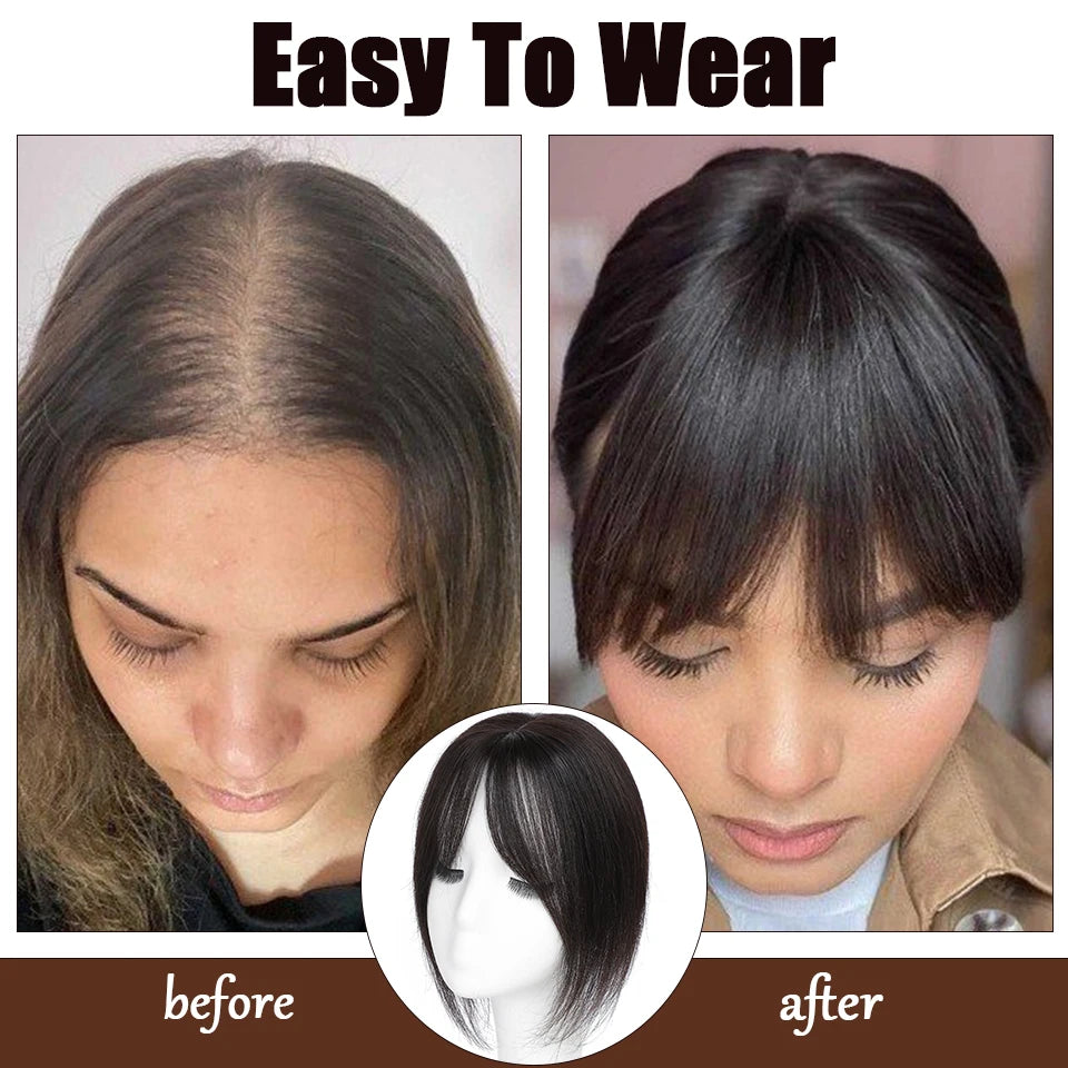 Human Hair Women Natural Straight Crab Hair clips