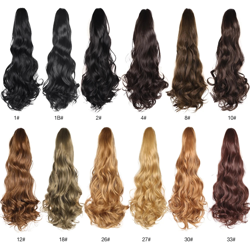 "Claw Clip In Ponytail Extension Synthetic Hairpiece