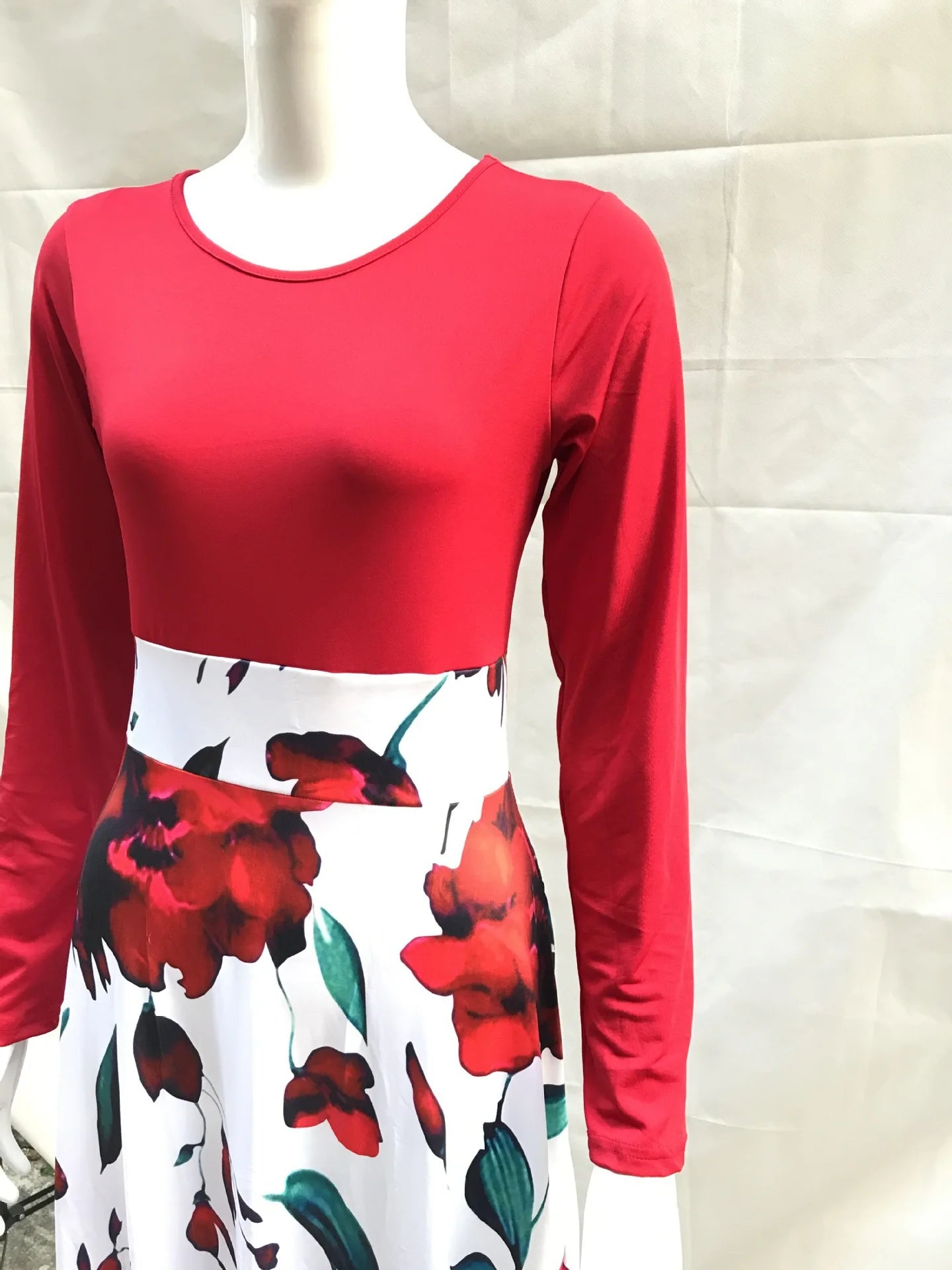flower color matching dresses, long dresses, women's