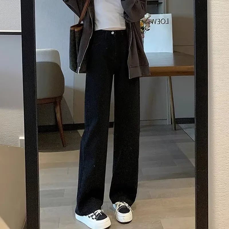 Spring And Summer New High Waisted Slim Jeans For Women Niche Casual Loose