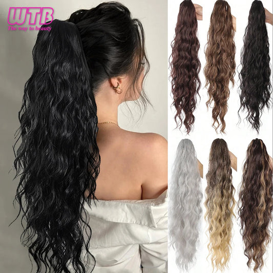 Claw Clip Ponytail,26 Inch Ponytail Extension for Women