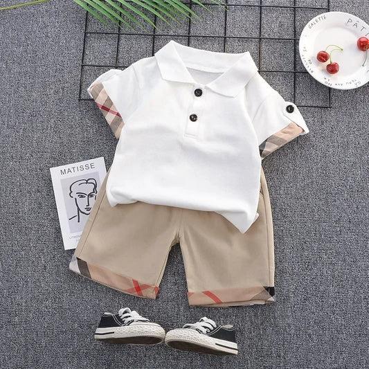DIIMUU Baby Boys Clothing Sets T-shirt + Shorts Kids Girl Outfits Suits