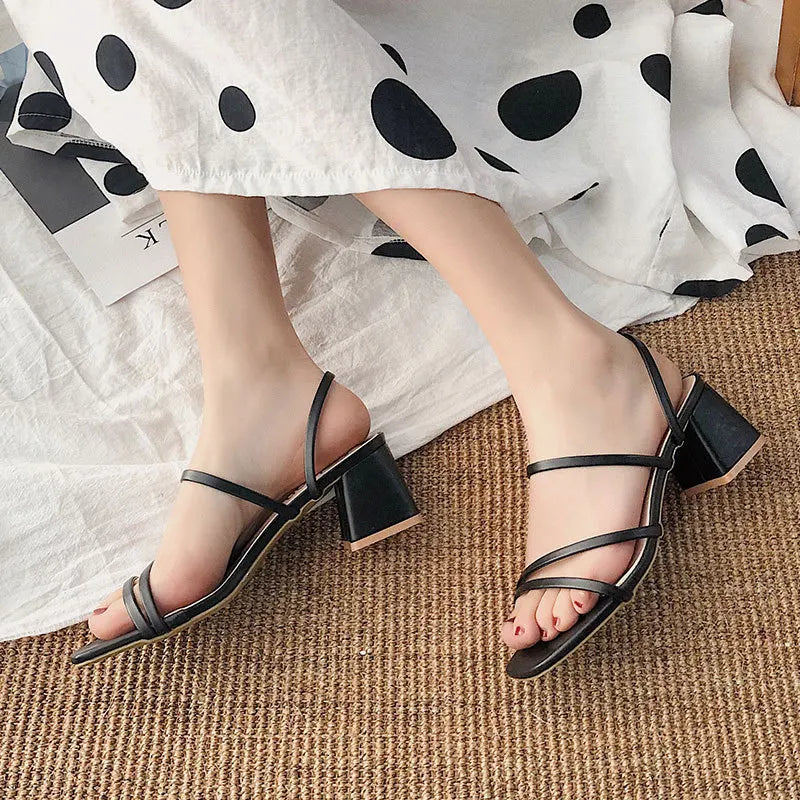 Women High Heel Sandals Summer Casual Female Shoes
