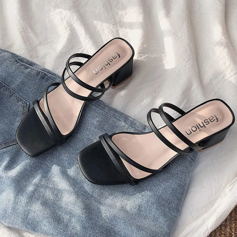 Women High Heel Sandals Summer Casual Female Shoes