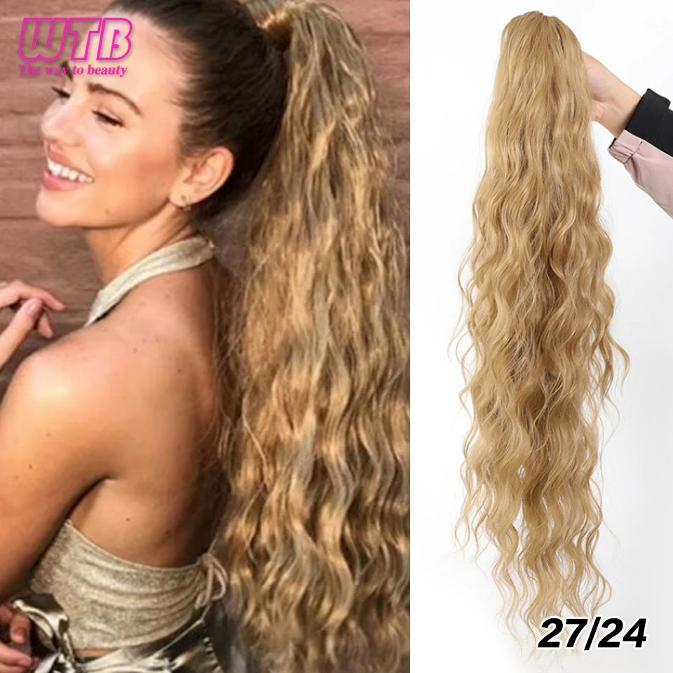 Claw Clip Ponytail,26 Inch Ponytail Extension for Women