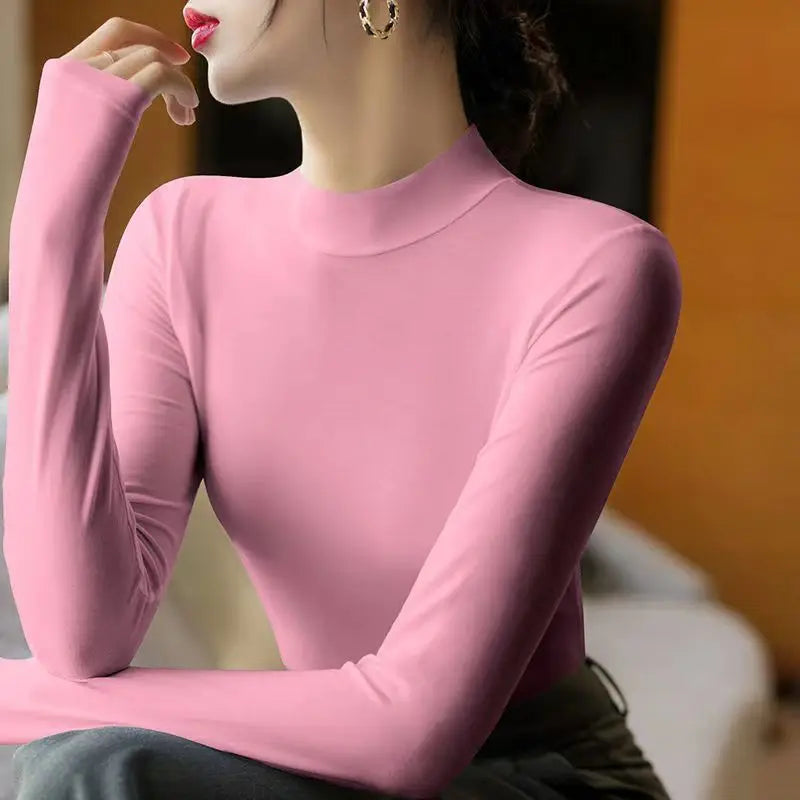Fashion Solid Undertale T-Shirt for Women High-neck