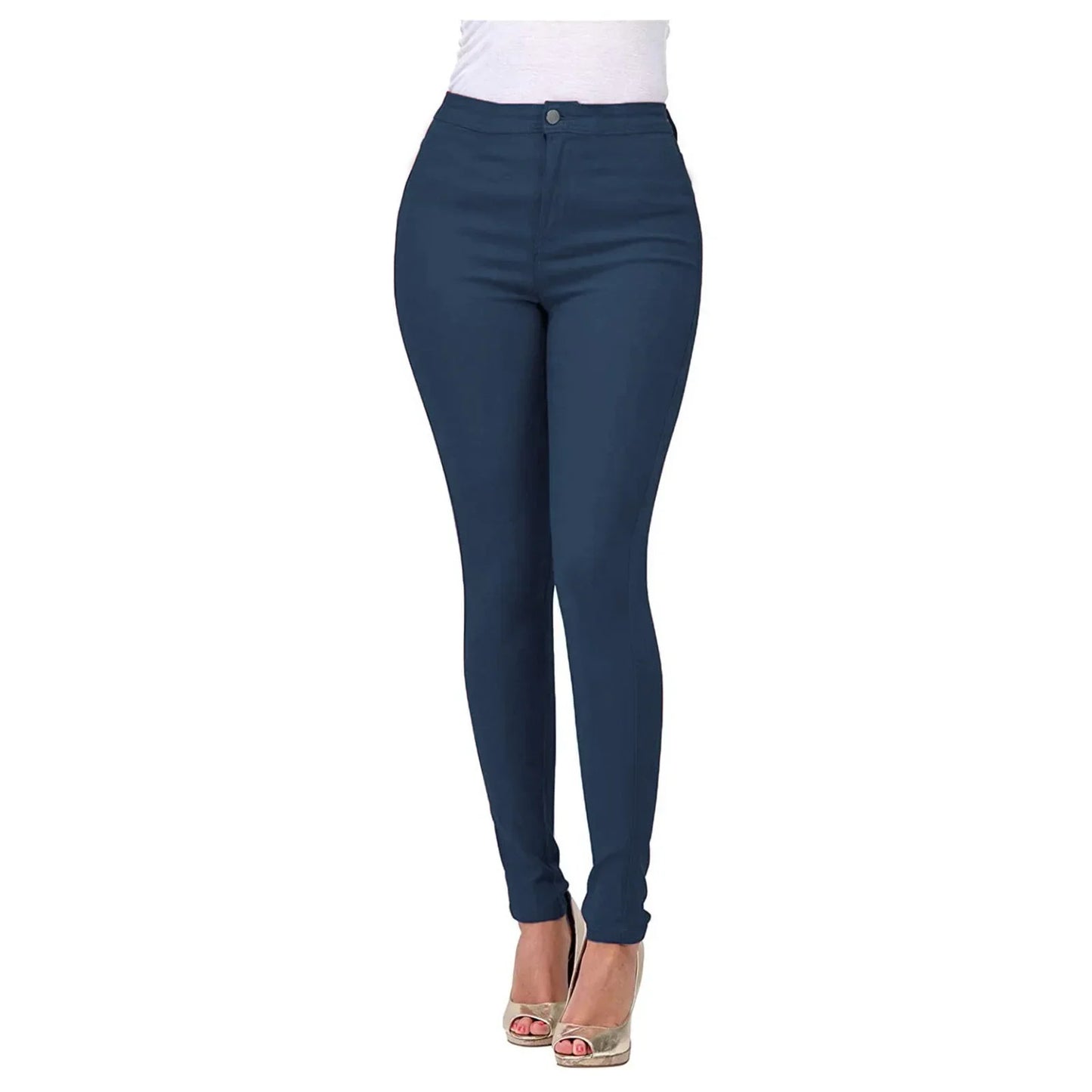 Women's Spring and Fall New Fashion Slim-fit Stretch Jeans Long Pants，