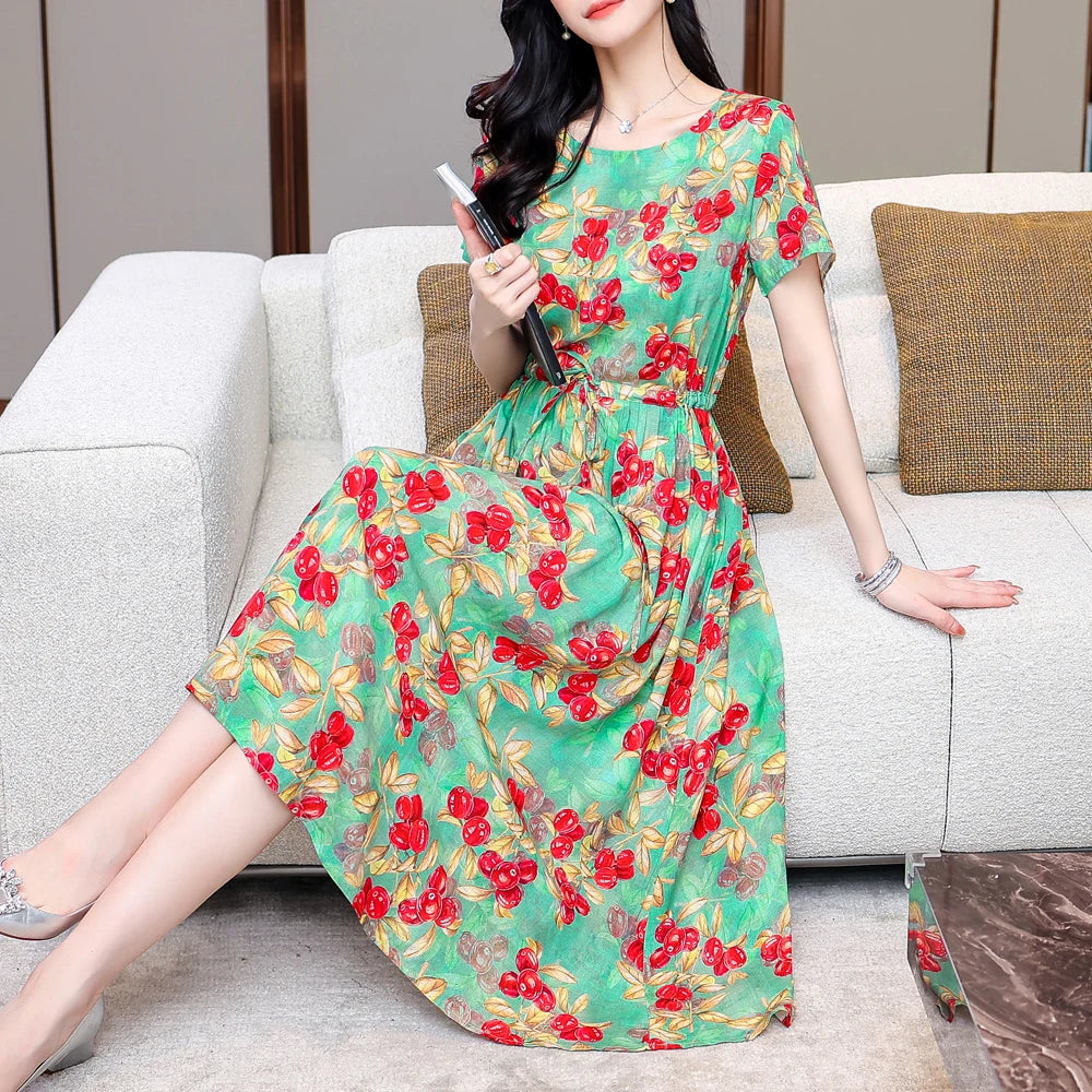Women Short sleeve plus size Dress