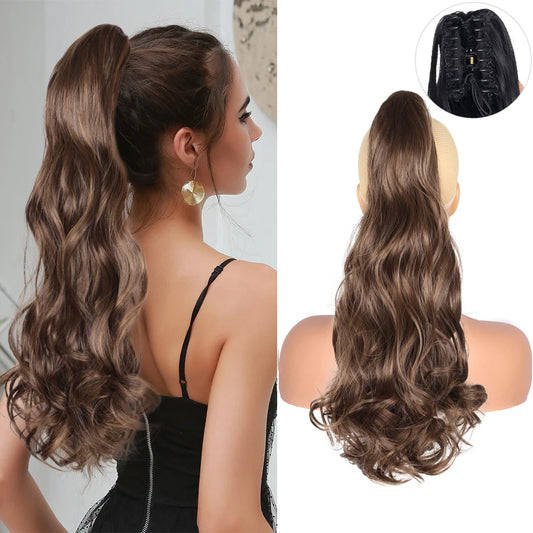 "Claw Clip In Ponytail Extension Synthetic Hairpiece
