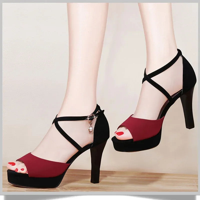 Super High Heeled Sandals Women