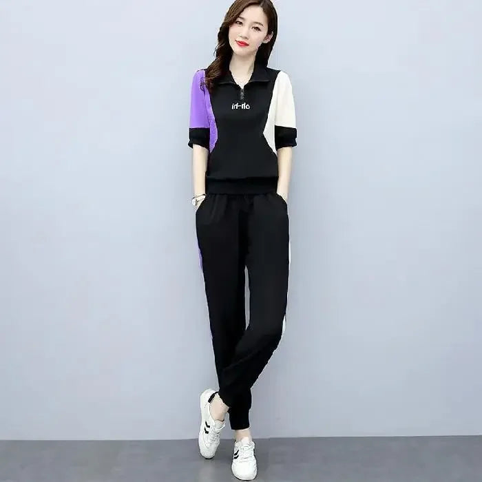 Plus Size Fashionable Women's 2-piece