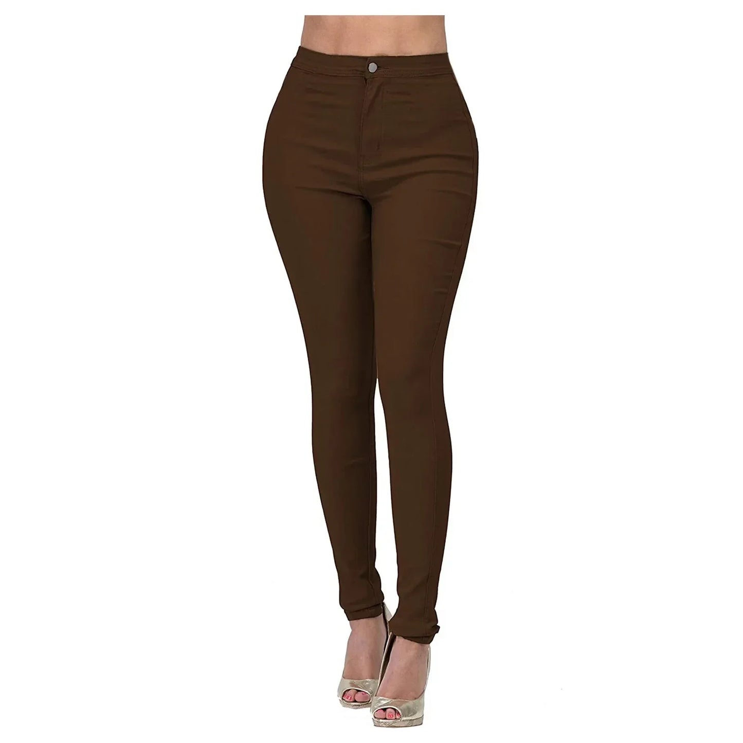 Women's Spring and Fall New Fashion Slim-fit Stretch Jeans Long Pants，