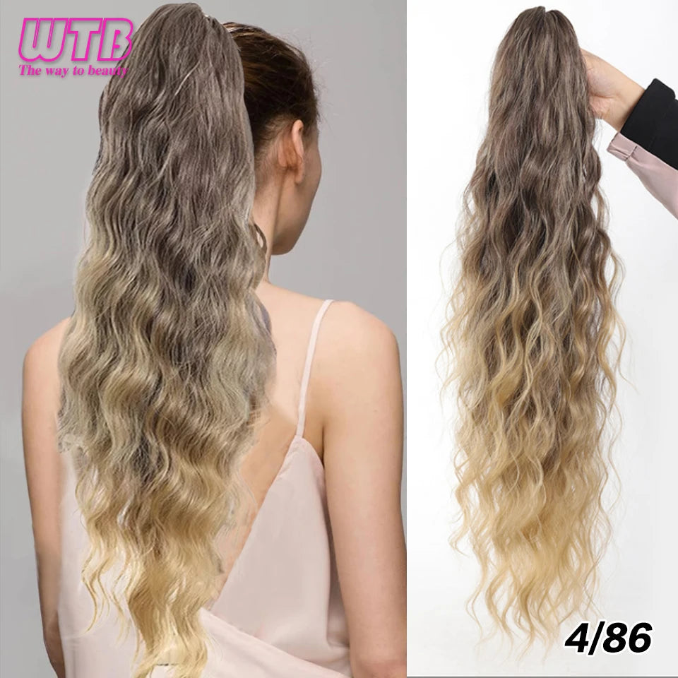 Claw Clip Ponytail,26 Inch Ponytail Extension for Women