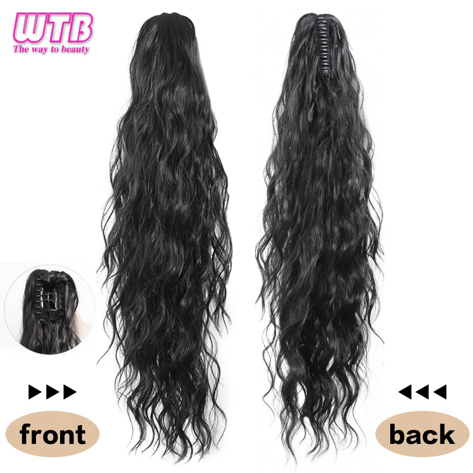 Claw Clip Ponytail,26 Inch Ponytail Extension for Women