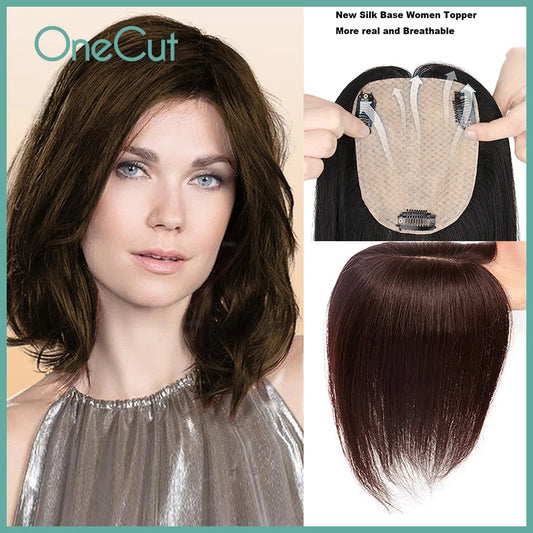 Straight New Silk Base Swiss Lace Clip In Women