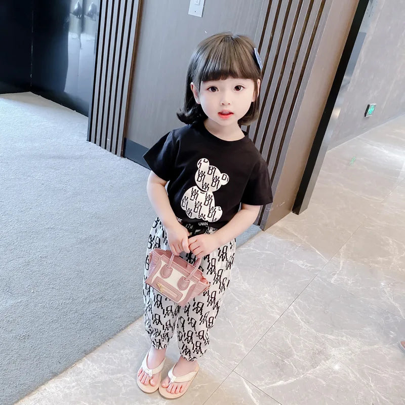 Kids Girls Clothing Sets Mother Kids Clothes Summer Children Clothings Cotton
