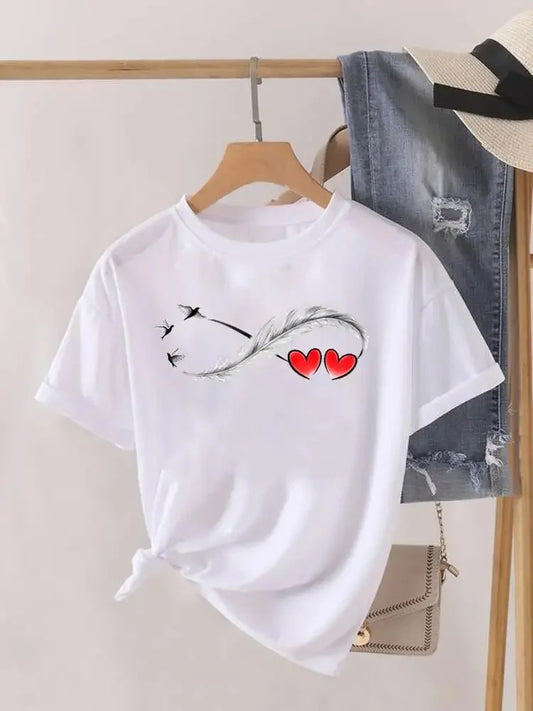 Trend Women Fashion Clothing Graphic T-shirts