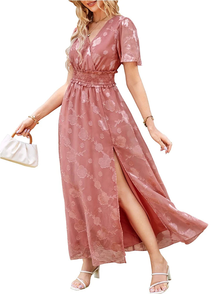Dress Casual Summer V Neck