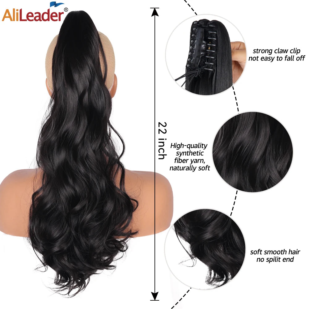 Alileader Claw Clip Ponytail Extension For Women