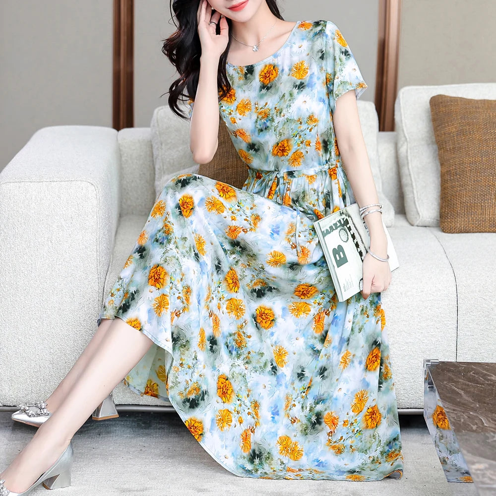 Women Short sleeve plus size Dress