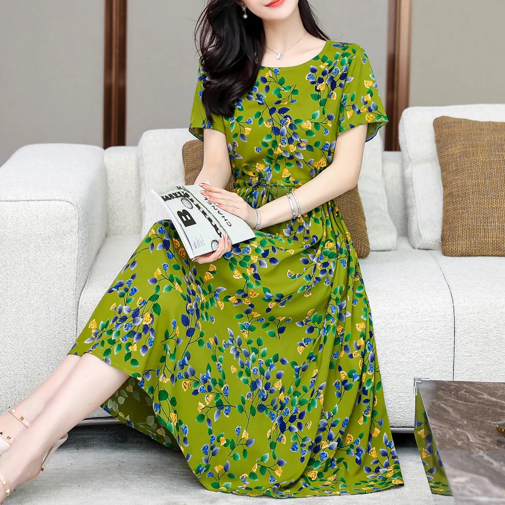 Women Short sleeve plus size Dress