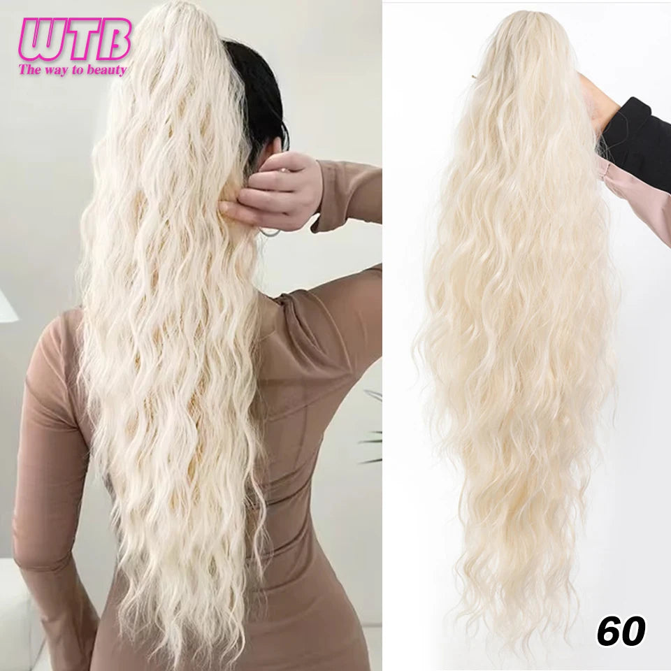 Claw Clip Ponytail,26 Inch Ponytail Extension for Women