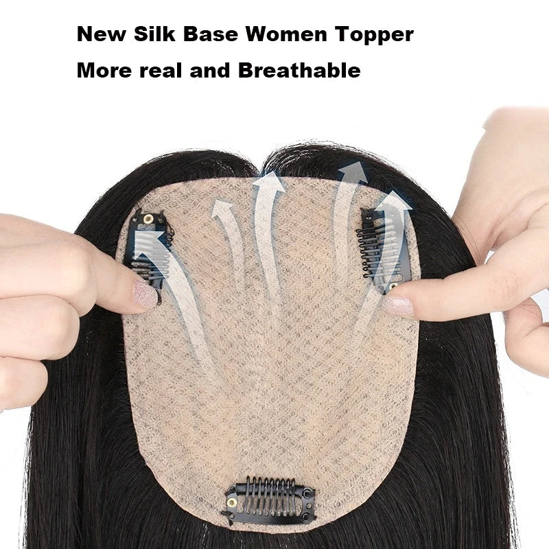 Straight New Silk Base Swiss Lace Clip In Women