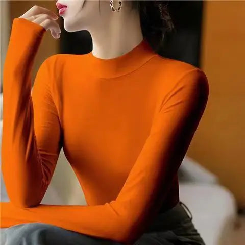 Fashion Solid Undertale T-Shirt for Women High-neck