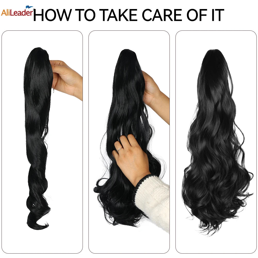Alileader Claw Clip Ponytail Extension For Women