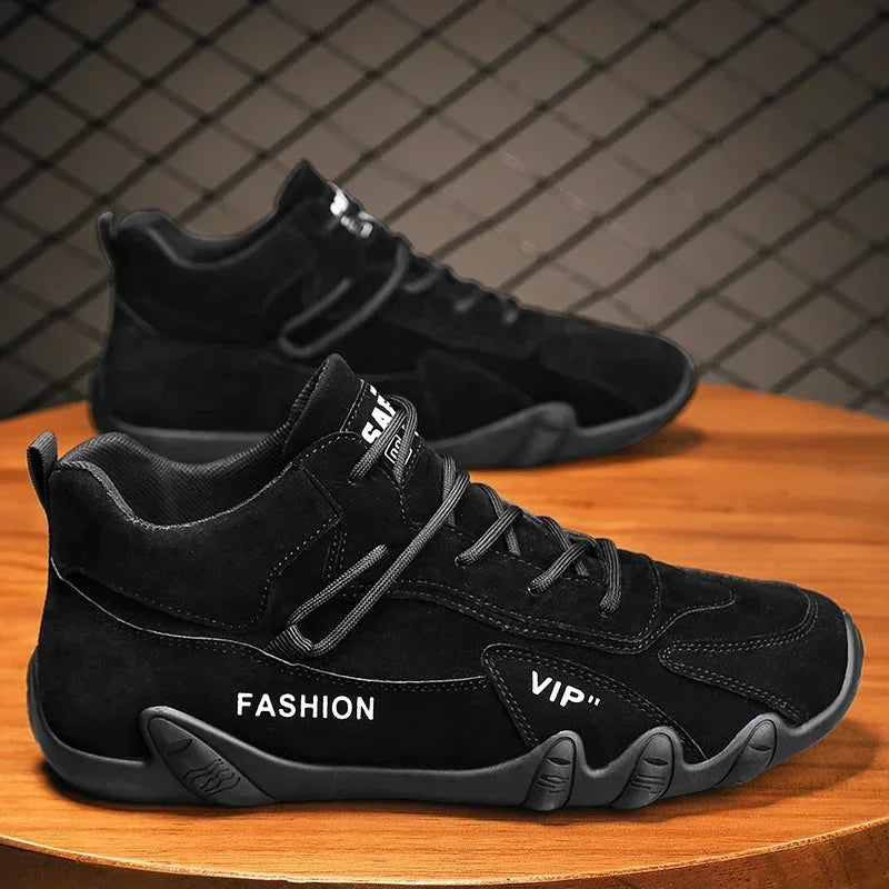 Leather Ankle Boots for Men Waterproof Sneakers