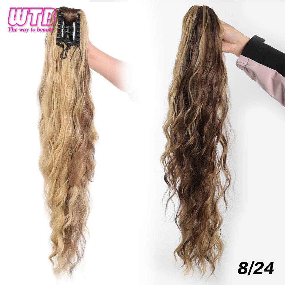 Claw Clip Ponytail,26 Inch Ponytail Extension for Women