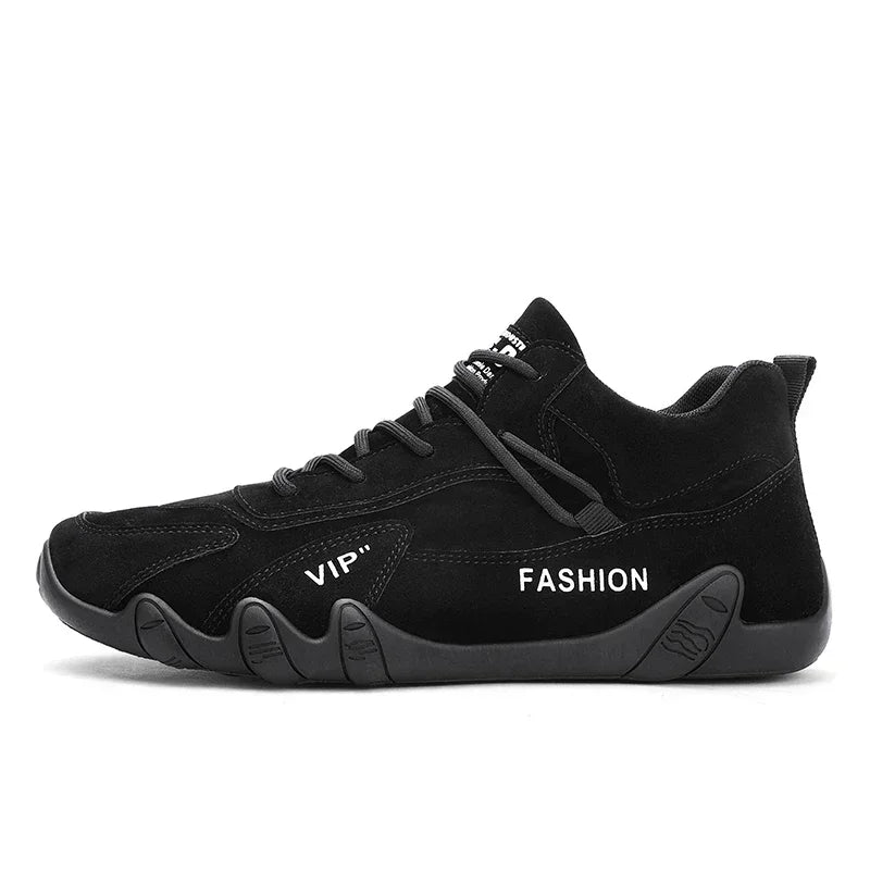 Leather Ankle Boots for Men Waterproof Sneakers