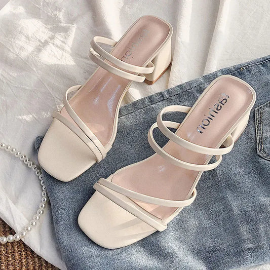 Women High Heel Sandals Summer Casual Female Shoes