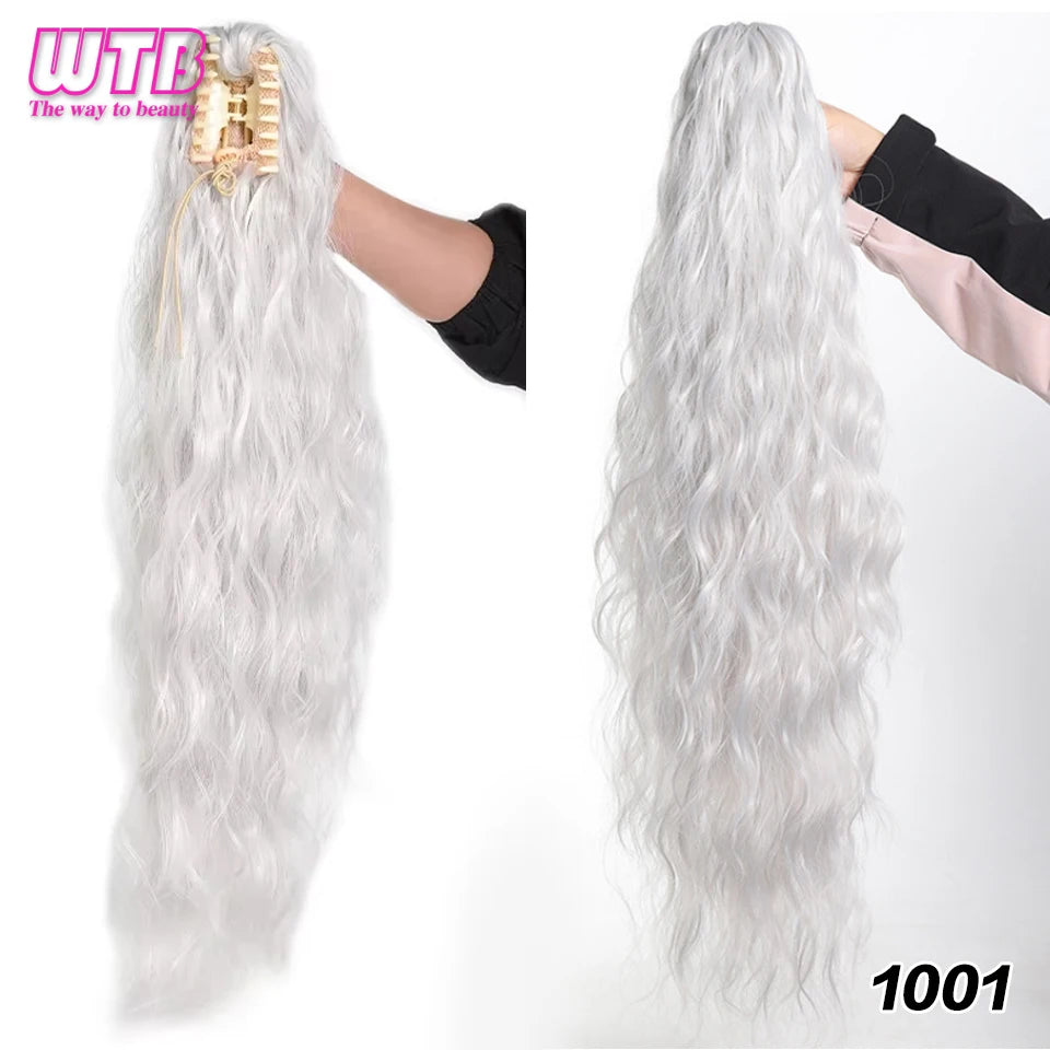 Claw Clip Ponytail,26 Inch Ponytail Extension for Women