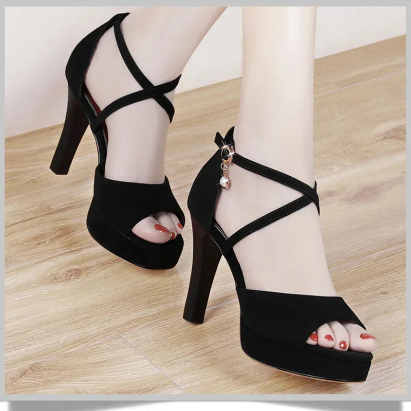 Super High Heeled Sandals Women