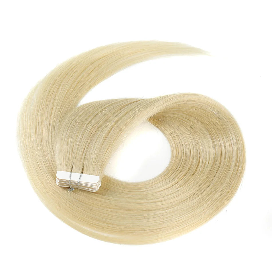 Hair Extensions Human Hair Real Natural Hair Skin Weft Straight Remy 100% Human Hair Extension