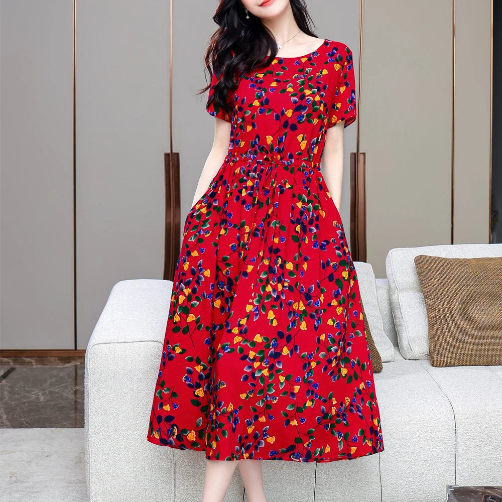Women Short sleeve plus size Dress