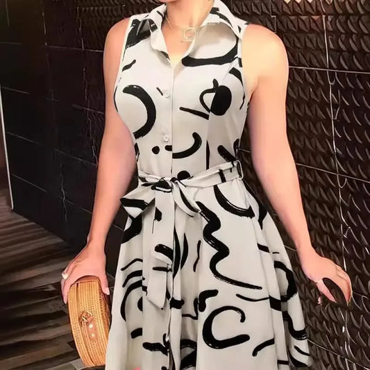 New Women's Printed Sleeveless