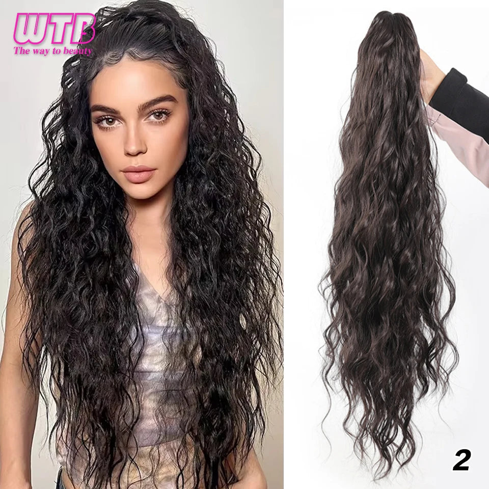 Claw Clip Ponytail,26 Inch Ponytail Extension for Women