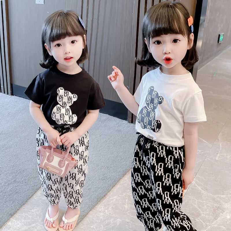 Kids Girls Clothing Sets Mother Kids Clothes Summer Children Clothings Cotton