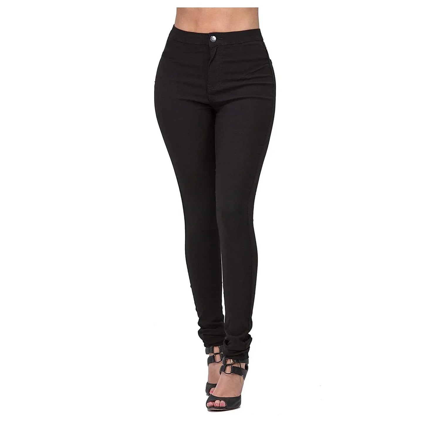 Women's Spring and Fall New Fashion Slim-fit Stretch Jeans Long Pants，