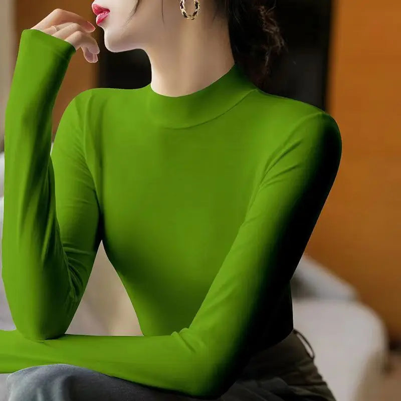 Fashion Solid Undertale T-Shirt for Women High-neck