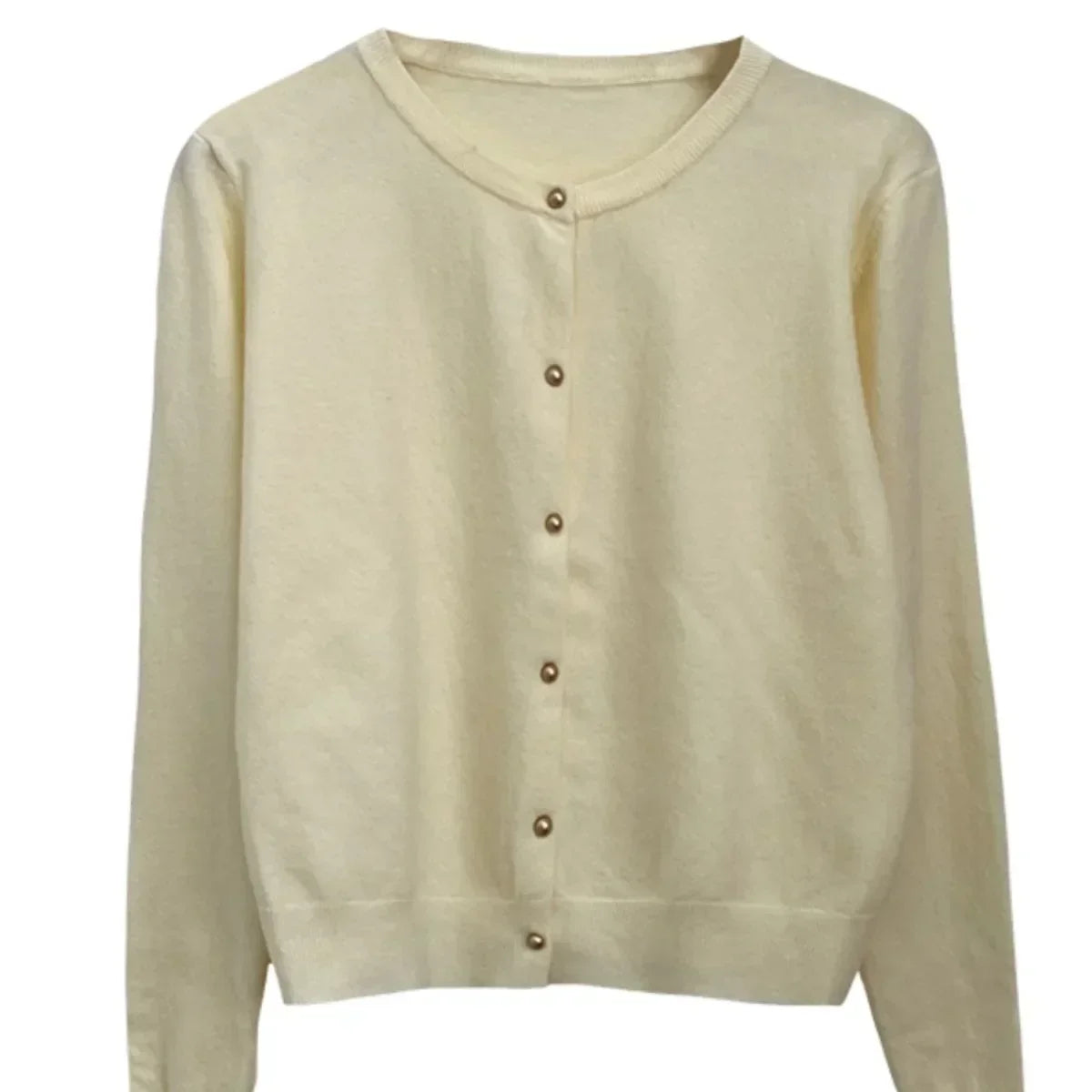 Solid Color Knitted for Women Cardigan Korean