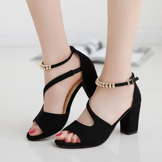 Women Fish Mouth Style High-Heeled Shoes