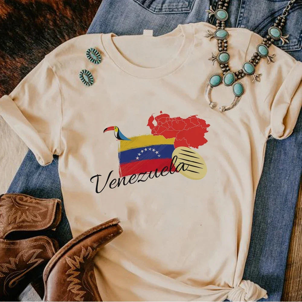 Venezuela Tshirt Women Summer T-shirts